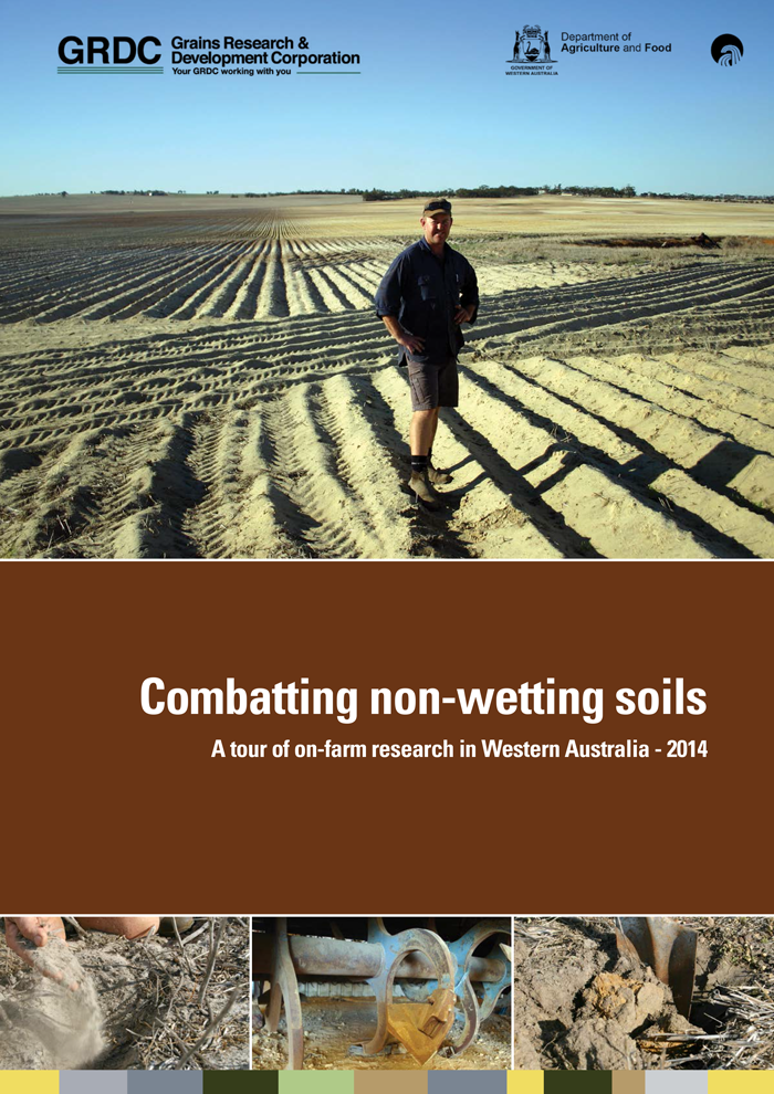 Combatting non-wetting soils cover page