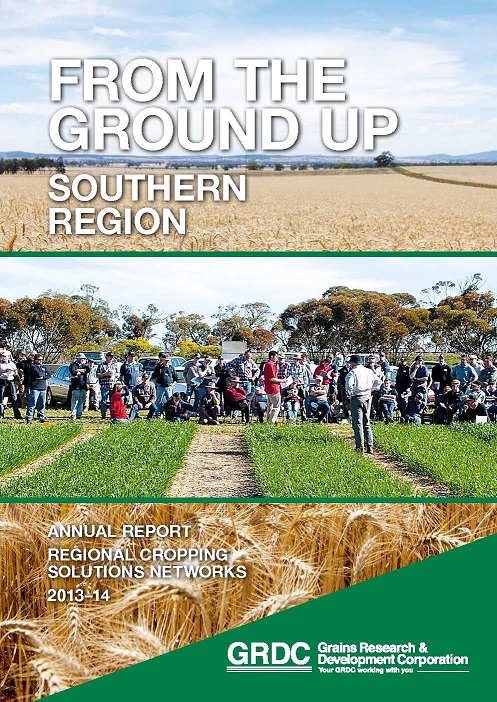 From the Ground Up Southern Regional Cropping Solutions Network 2013-14 Annual Report