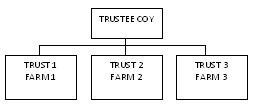 Figure 2. Example of structure that uses multiple trusts.