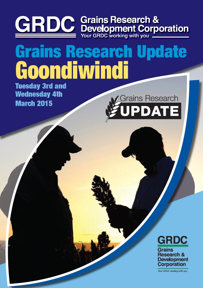 Title page of the Goondiwindi GRU proceedings 2015