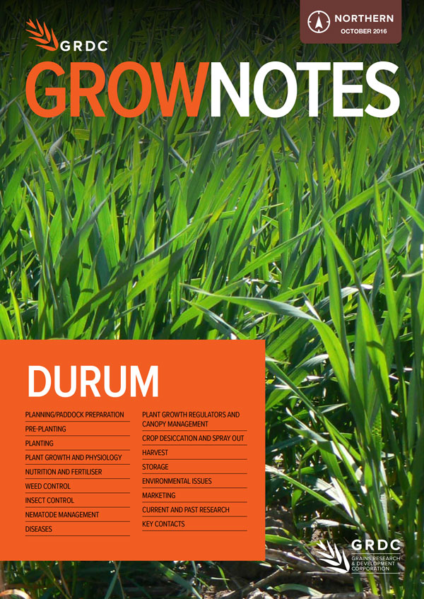 GrowNotes Durum Northern Region cover