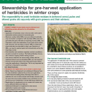 Pre-harvest Herbicide Use fact sheet