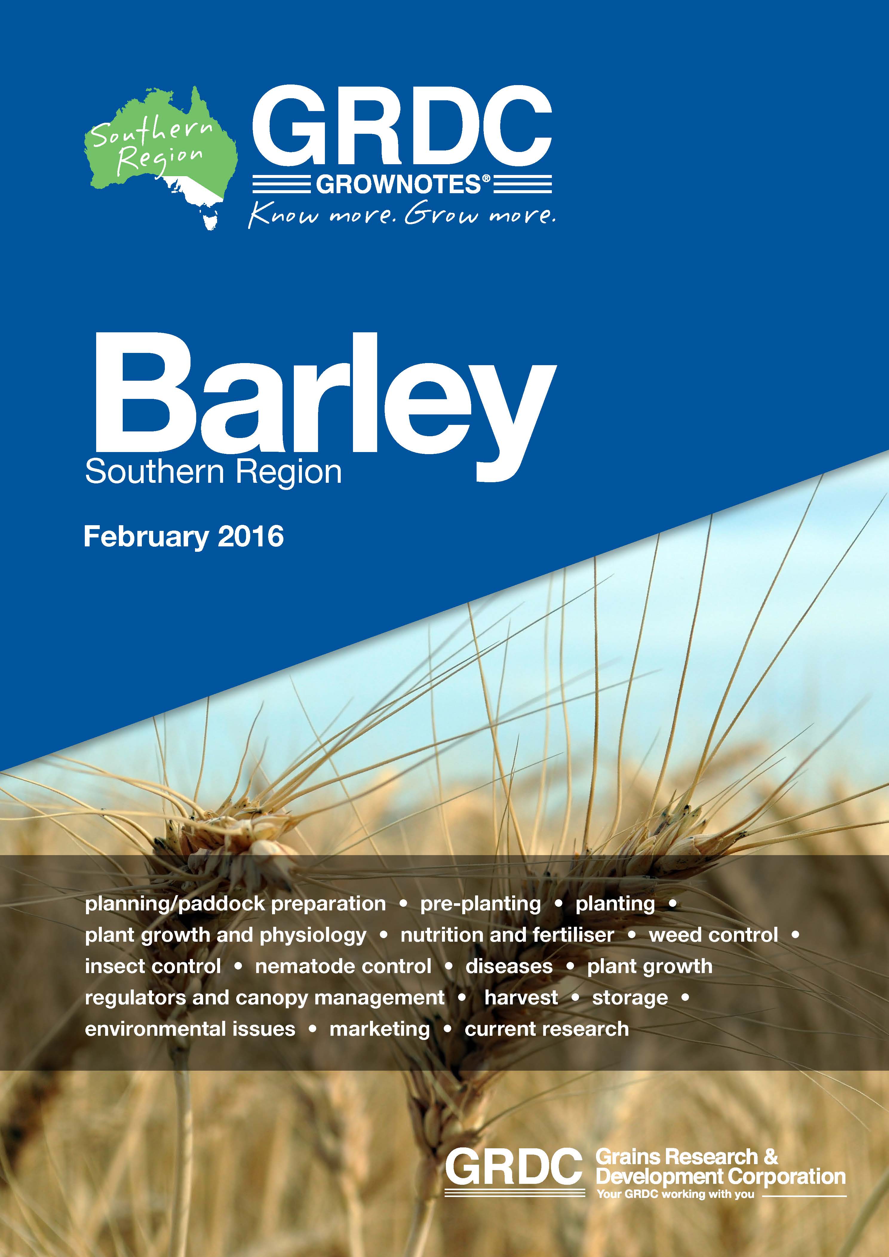 Grownotes barley magazine cover image